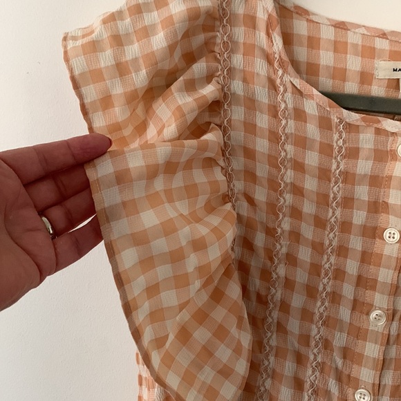Max Studio Gingham Blouse - Picture 5 of 7